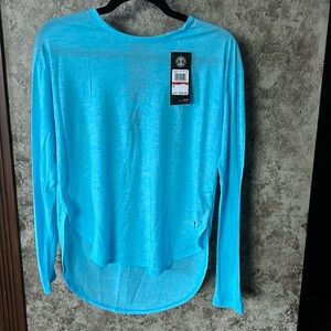 Women’s Under Armour Blue XS Cutout Back Loose Fit Heatgear Top